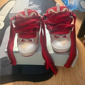 Lanvin Curb Sneakers (Red)